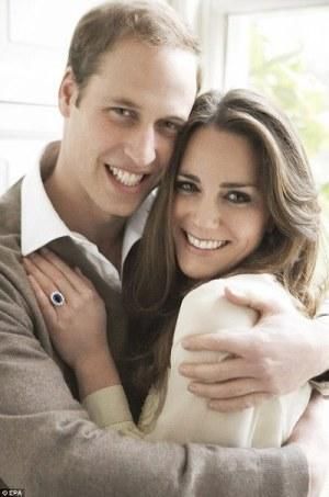 英国威廉王子与未婚妻凯特