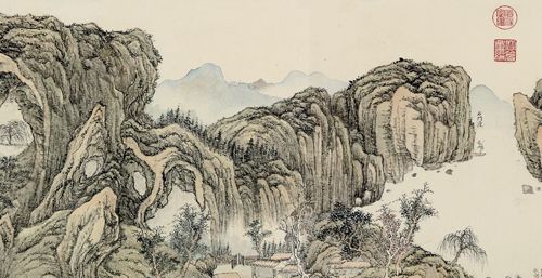 钱维城 《雁荡图》