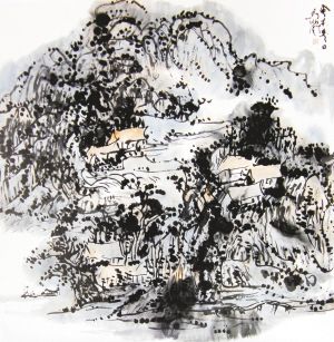 《静山春雨》