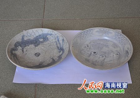 渔民海底捞出的瓷器