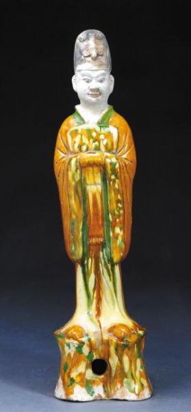 唐三彩文官俑