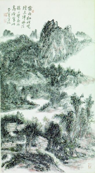 西泠写景图轴（国画） 黄宾虹