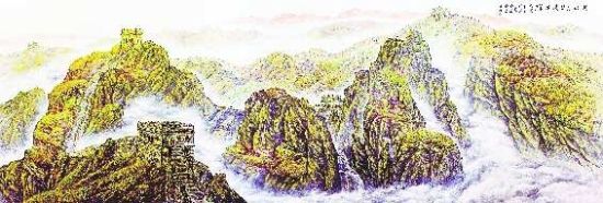 长城万里映金辉