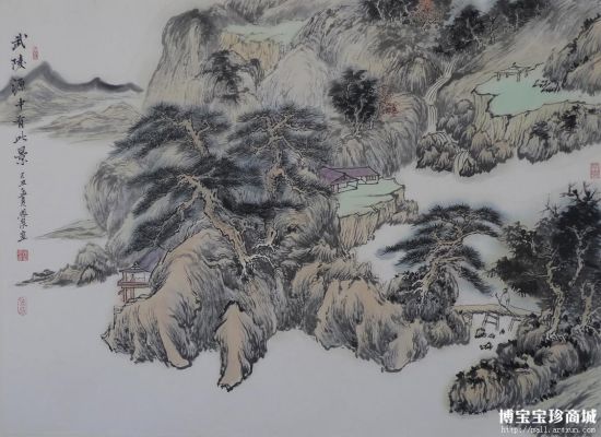 杨恩泉《武陵源中景》（图片来源：博宝宝珍商城）