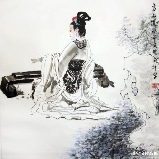 刘怡《高山流水二》 （图片来源：博宝宝珍商城）