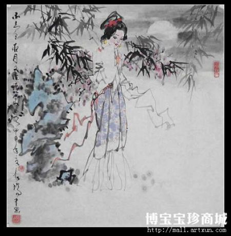 周长瑞仕女1 （图片来源：博宝艺术网宝珍商城）