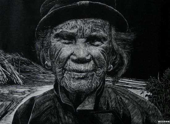 梁华《凝视》 （图片来源：博宝艺术网宝珍商城）