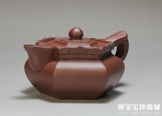 紫砂壶－陆伯勤僧帽壶（图片来源：博宝宝珍商城）