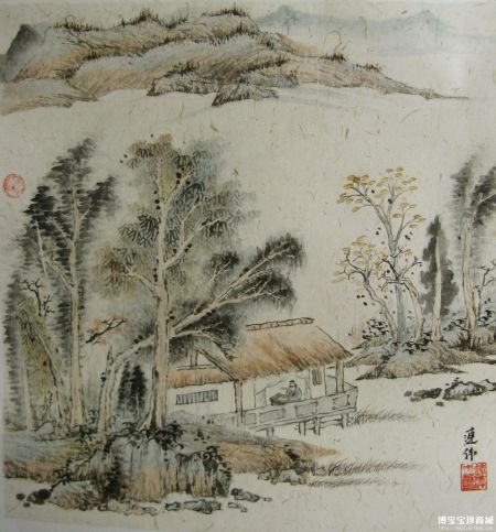 张连伟秋水无声 （图片来源：博宝艺术网宝珍商城) 
