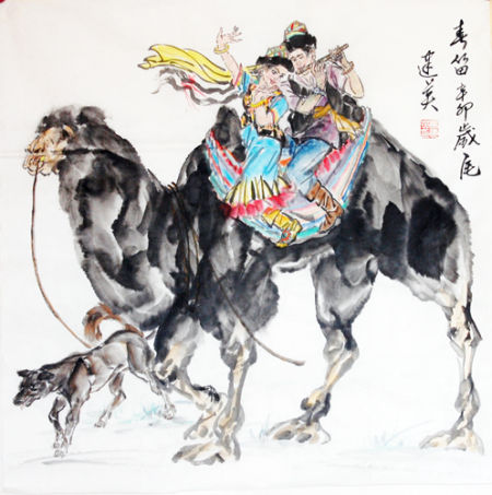 马建英作品《春笛》