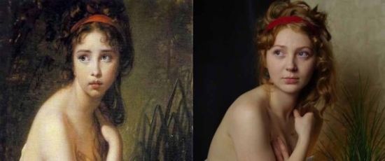 出浴的女人(The Bather)，Sophie Gengembre Anderson