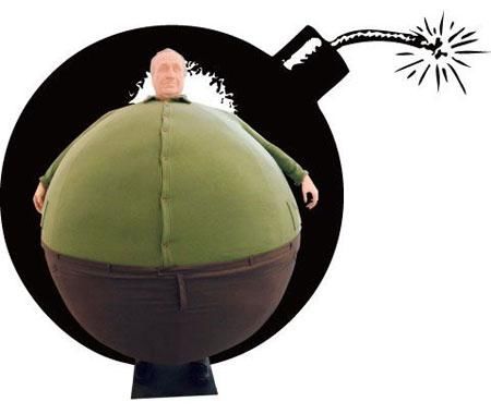 Erwin Wurm的脂肪系列