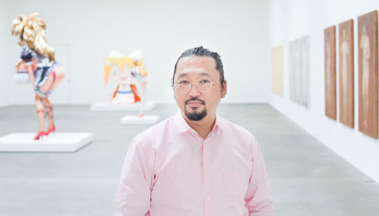 村上隆在伦敦高古轩展览现场