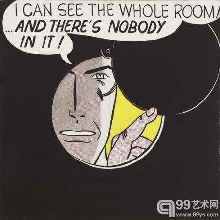 李奇登斯坦作品“我能看到整个屋子，一个人也没有。I can see the whole room ... and there’s nobody in it!”