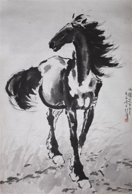 徐悲鸿的《骏马图》