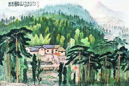 李可染名作《革命圣地韶山》，将作为“红色经典”专场中的重磅拍品于1月7日在南京举行的拍卖会中现身。