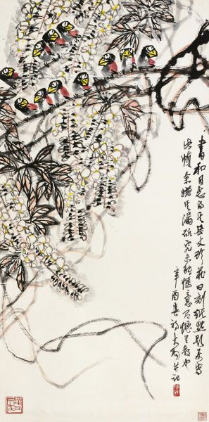 陈大羽《鸟语花香春长在》