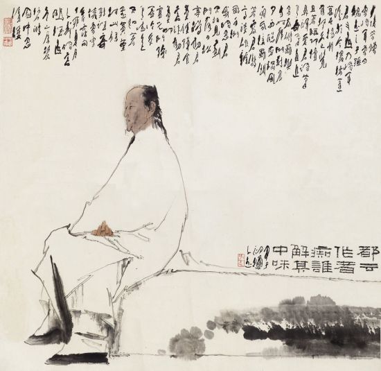 王子武《曹雪芹像》
