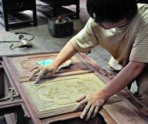 6、刮磨工序