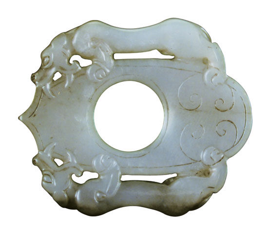 龙纹?形玉佩(西汉)