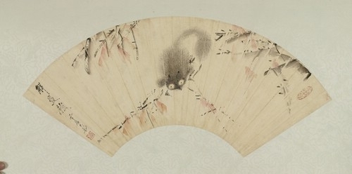 图4 虚谷《松鼠》