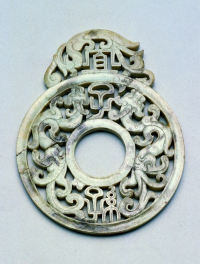 唐?菱花打马球纹铜镜
