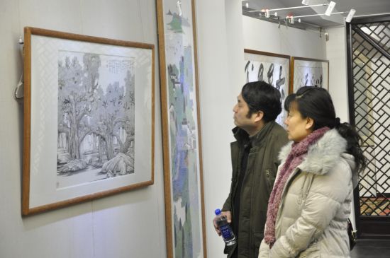 展览现场观众