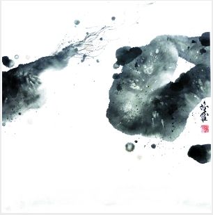 陆佳纸本水墨《幻》。