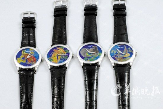 pp Enamel：掐丝珐琅由于工艺繁复，成品率低，名牌大厂能出手的大师已日渐稀少。百达翡丽的珐琅表成为市场上不可多得的珍品。能拥有的，与金钱无关，事关有没有面子排队等候。