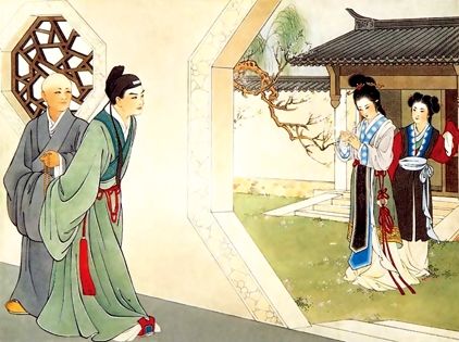 王叔晖《西厢记》之《初遇》