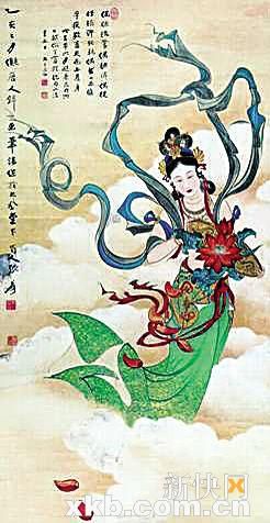 张大千 天女散花 2010年拍出6200万元