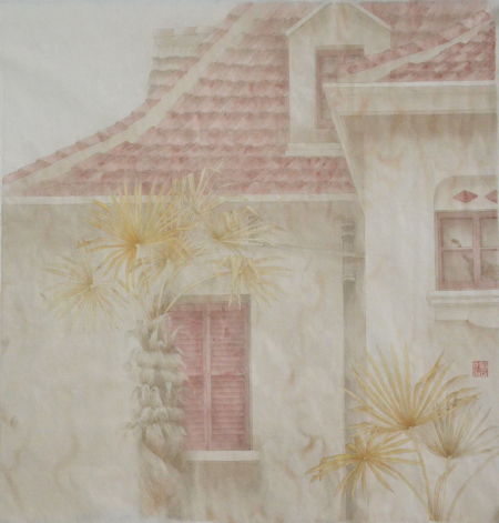 汤健 《忆》之一 45×47cm 纸本设色