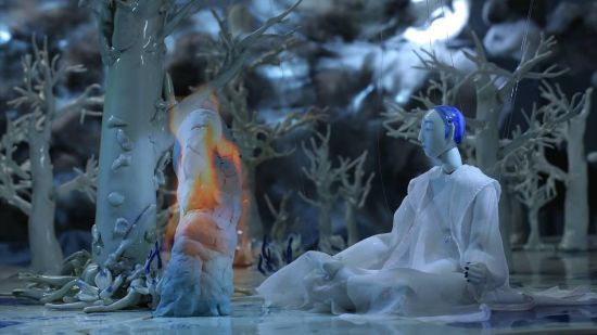 耿雪 海公子， 装置， 瓷器+动画短片， 2014