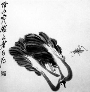 齐白石画的白菜