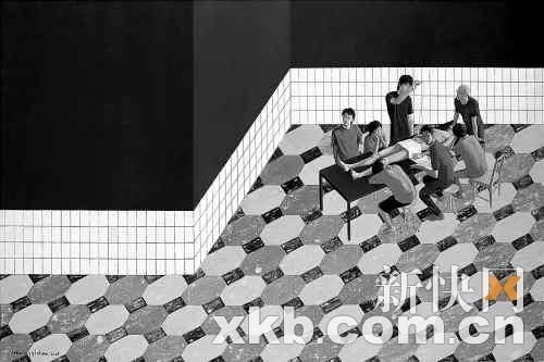 黄一山作品《解剖室内》
