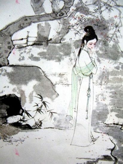 刘旦宅以水墨《红楼梦》画作扬名于世