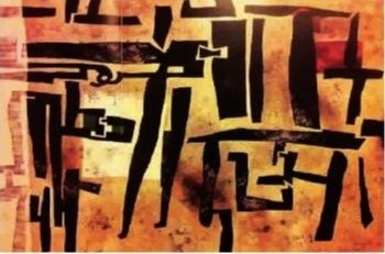 ■　画家王怀庆创作的“红木家具系列??分裂”（油画）作品表达出古典家具的传承与创新