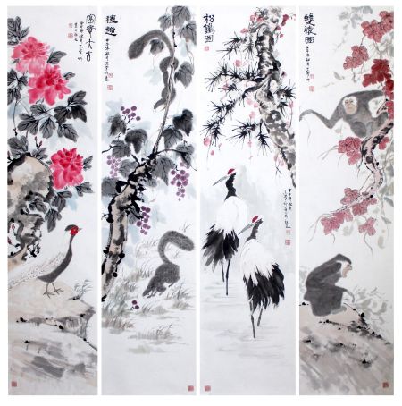 郭志莹 四条屏系列