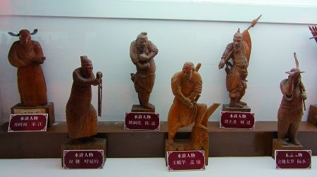 《水浒》108将木雕