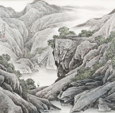《深山清幽》 朱旭 作