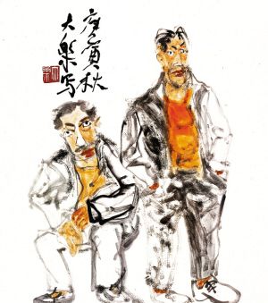 大乐人物画。（图片由主办方提供）
