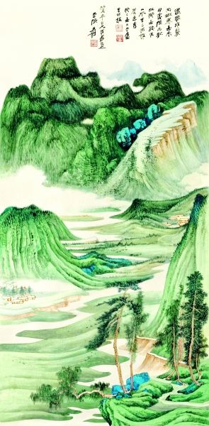 张大千《蜀山春晓》成交价6450万港元