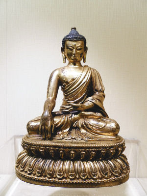 明永乐?鎏金铜释迦牟尼坐像