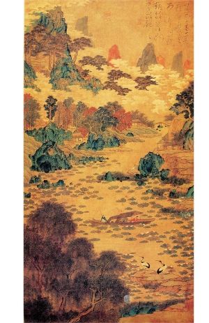 赵?《荷香泛舟图》200万拍出，拍出了全场最高价，也令现场气氛跃至顶点。
