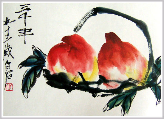 齐白石《益寿延年》