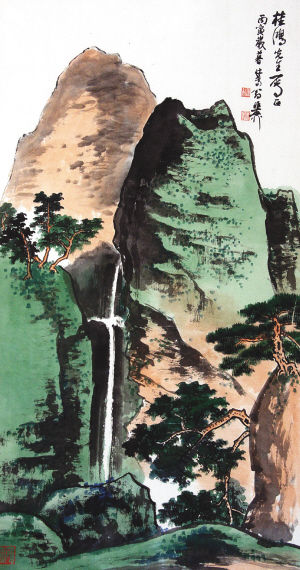 谢稚柳的落墨山水