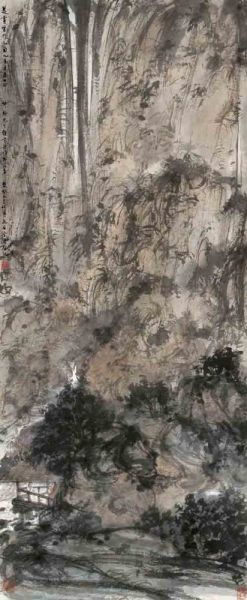 傅抱石 观瀑图 成交价为5692.5万元