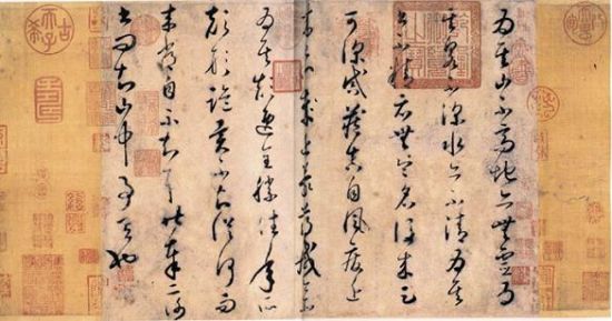 《论书帖》卷　唐怀素　纸本草书　纵28.5厘米　横40.3厘米