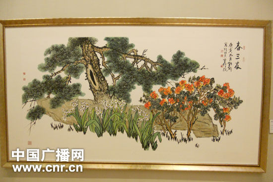 展出画作（张庶卓摄）