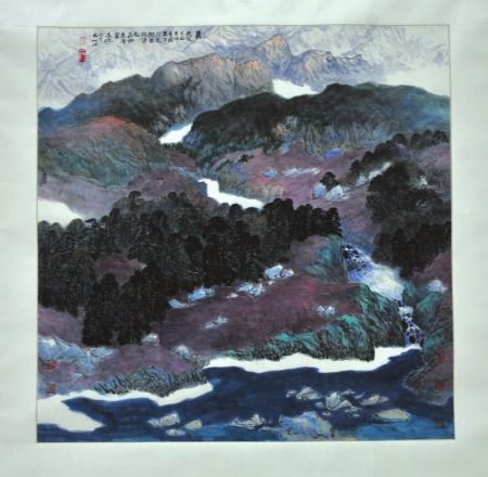 李忠纯的参展作品《晨》